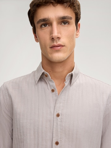 JOOP! Jeans Regular Fit Hemd 'Hanson' in Beige