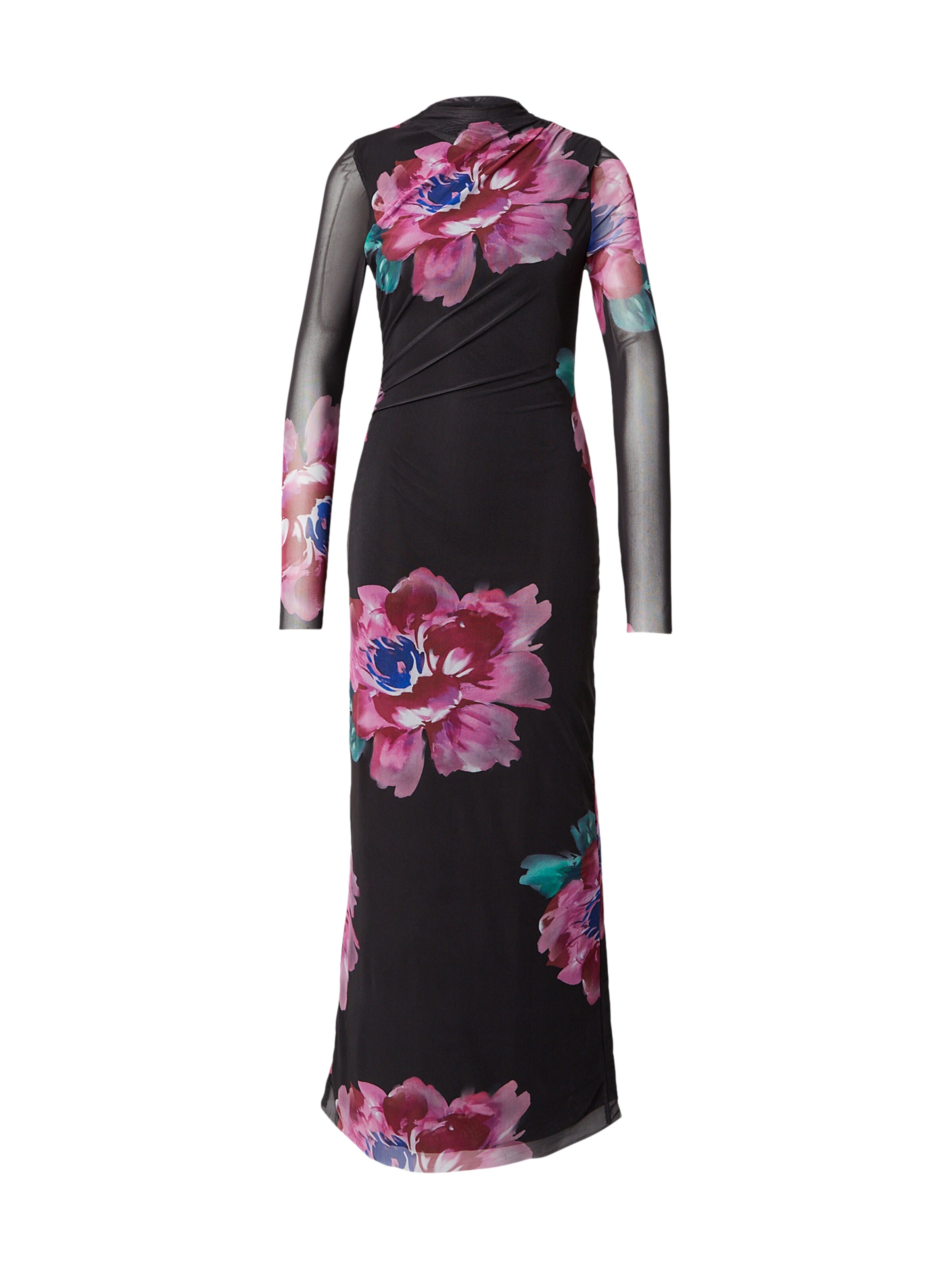 VERO MODA Obleka 'VMFLORY' | modra / lila / rdeča / črna barva, Prikaz izdelka