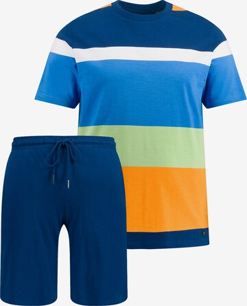 JP1880 Short Pajamas in Blue: front