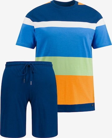 JP1880 Pyjama kort in Blauw: voorkant