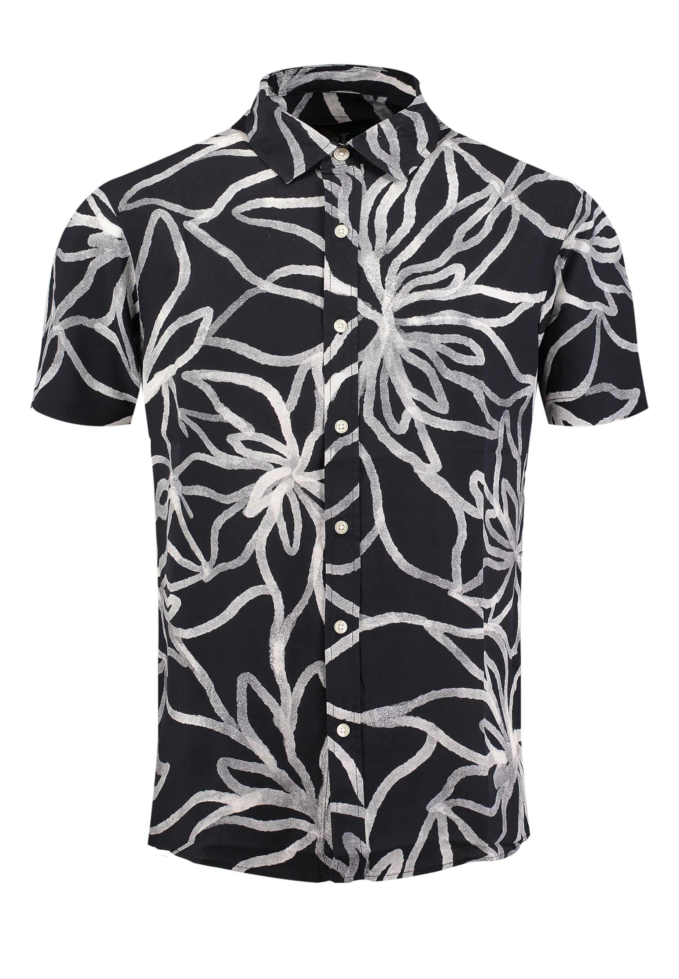 Regular fit Camicia 'KLBEACH' di Key Largo in nero: frontale