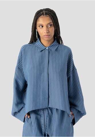 Elias Rumelis Bluse in Blau: Vorderseite