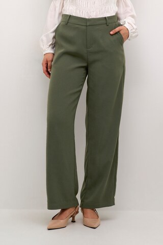 Cream Wide Leg Bukser 'Cocamia' i grøn: forside