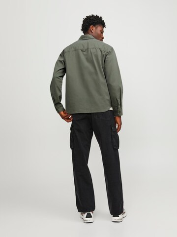 žalia JACK & JONES Standartinis modelis Marškiniai 'Zac'