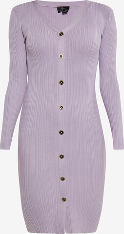 faina Knitted dress in Purple: front