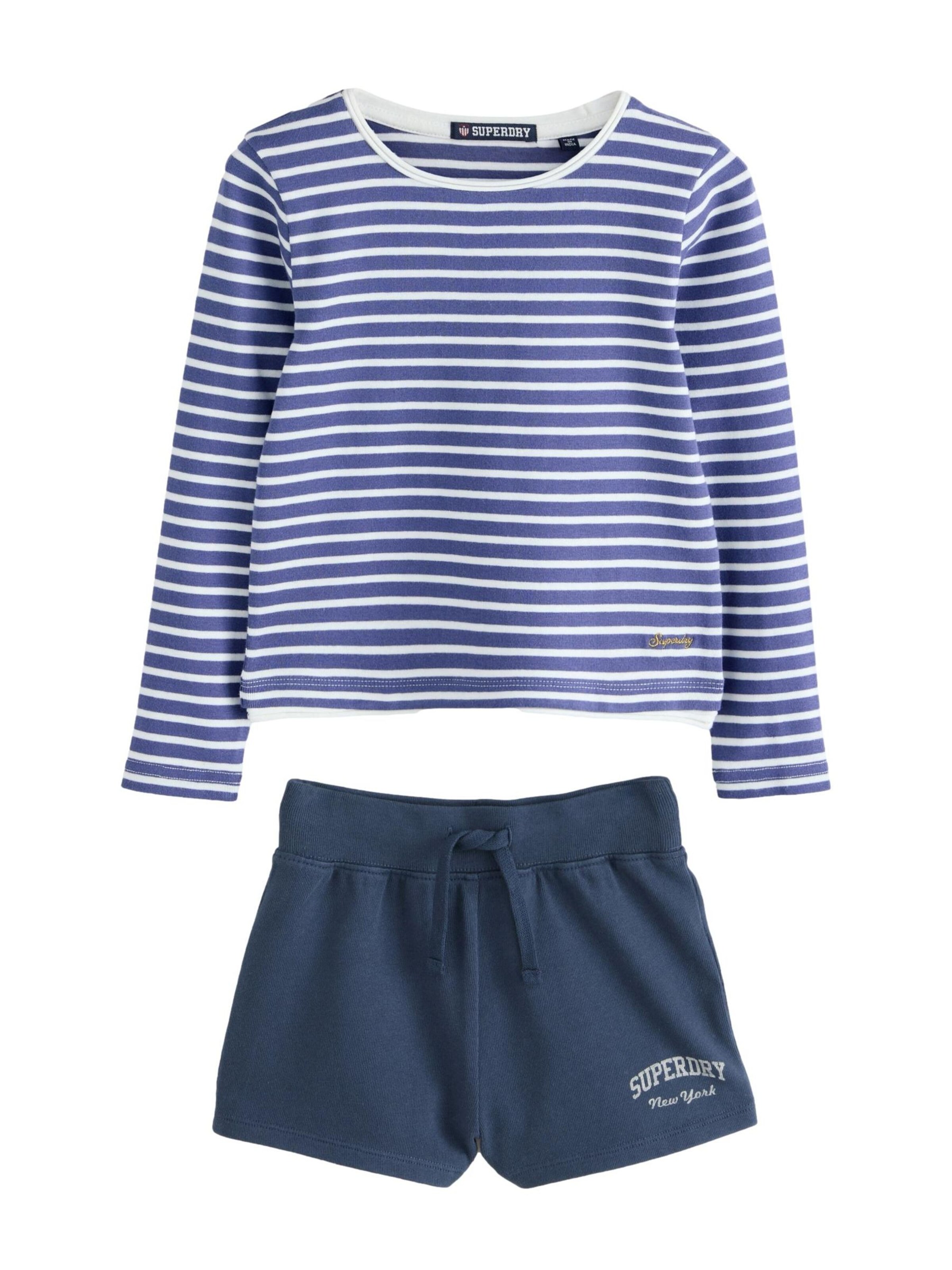 Set de la Superdry & Co pe albastru: față