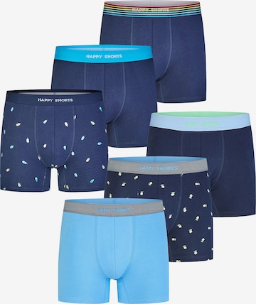 Happy Shorts - Boxers ' Fan-Prints ' em azul: frente