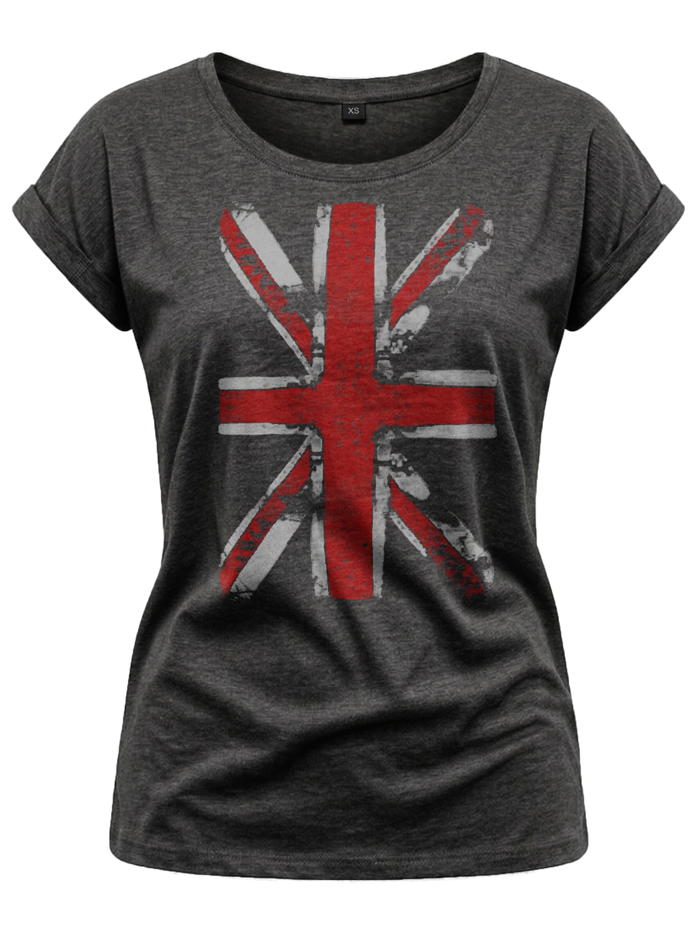 MAKAYA Shirt 'Union Jack' in Grey: front