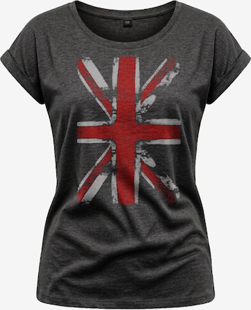 MAKAYA Shirt 'Union Jack' in Grey: front
