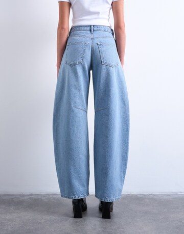 TOPSHOP Широкий Джинсы в Синий