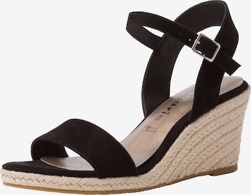 Sandalo con cinturino di Tamaris in nero: frontale