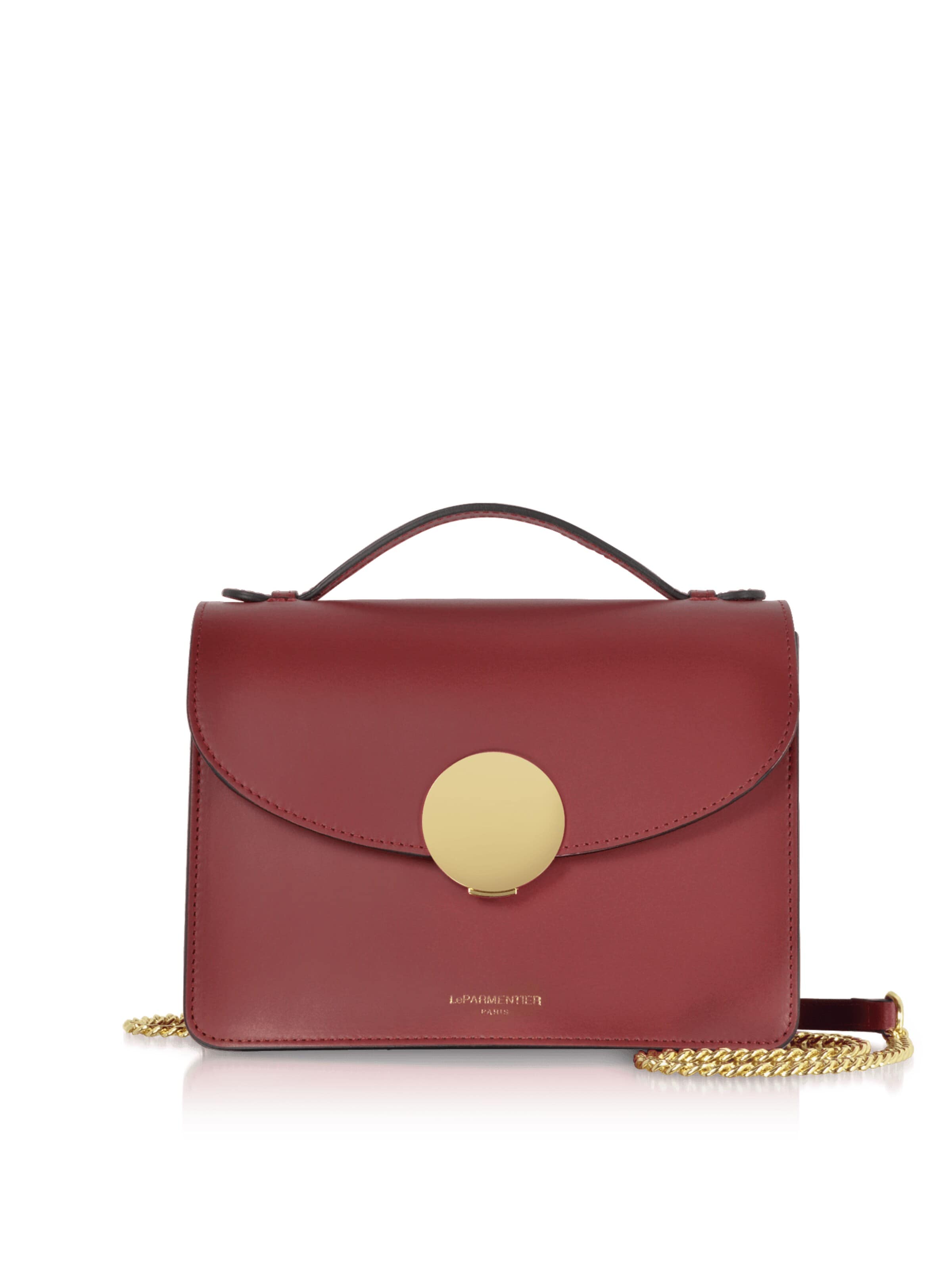 Borsa a mano 'New Ondina' di LeParmentier in rosso: frontale
