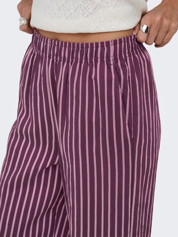 ONLY - Pierna ancha Pantalón 'ONLMeldola' en lila