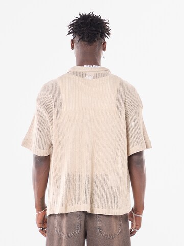 Comfort fit Camicia 'Lithodora' di VAMOS CLO in beige