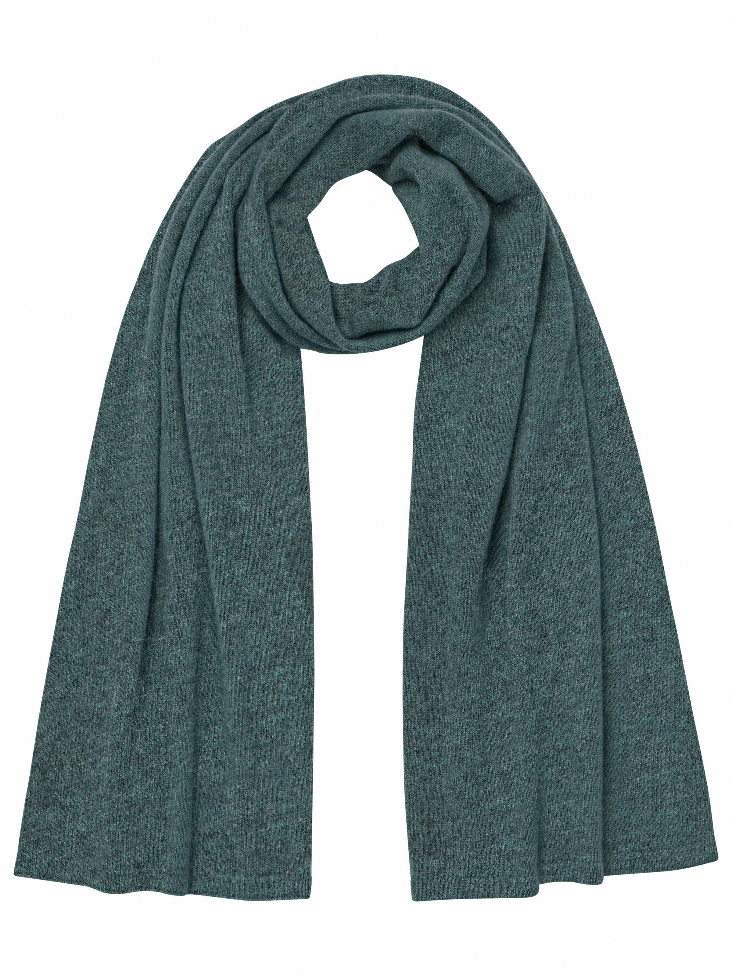 FALKE Scarf 'Pure Cashmere' in Green: front