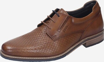 MANITU Lace-Up Shoes in Brown: front
