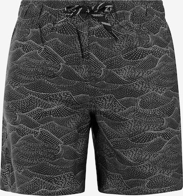 PROTEST Badeshorts 'PRTFloris JR' in Schwarz: Vorderseite