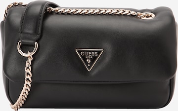 Sac à bandoulière 'SUNETRA MINI CNVRTBL XBDY FLAP' GUESS en noir : devant