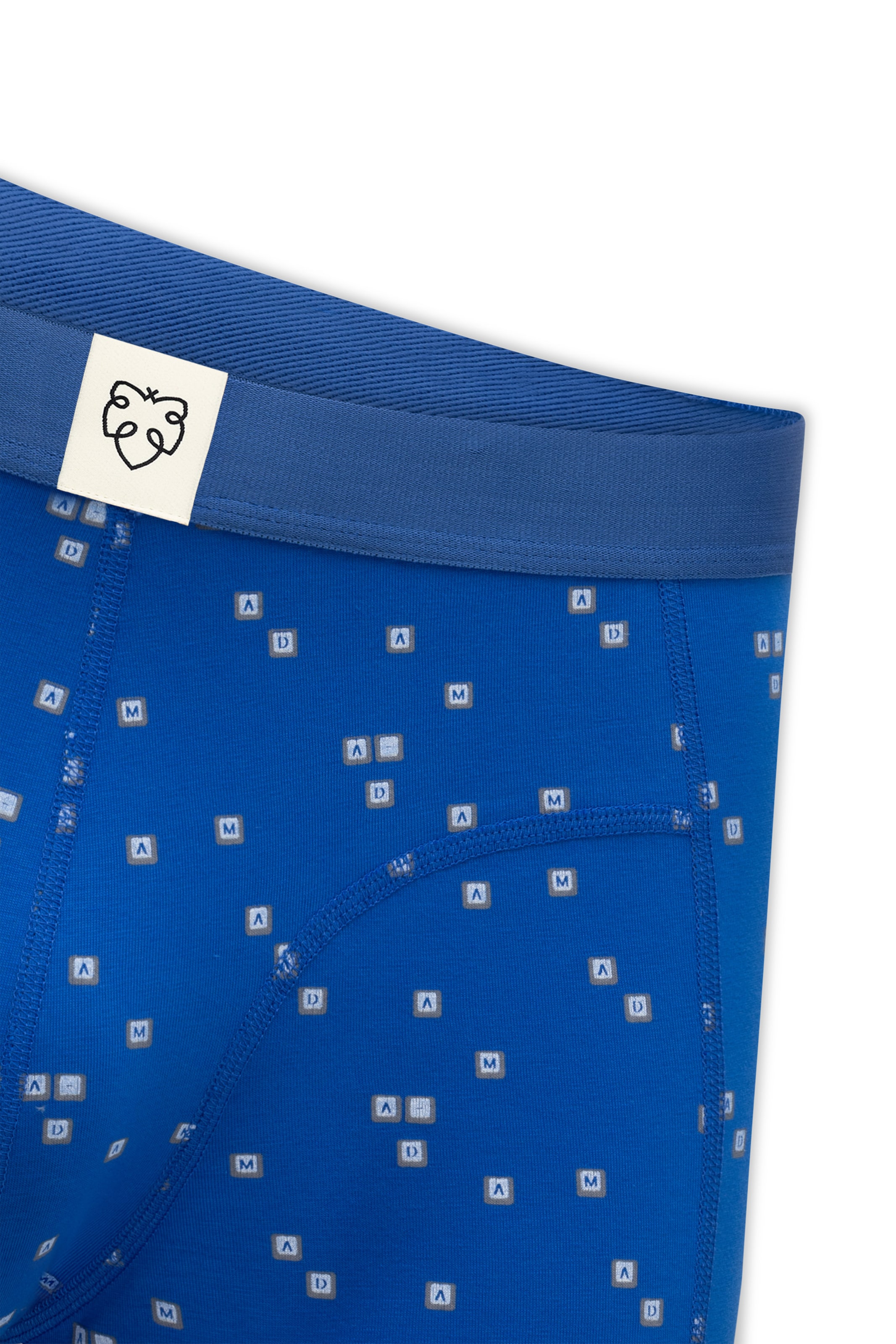 A-dam Boxershorts 'Keyboard' in Blauw