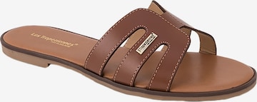 Les Tropéziennes Sandaal 'Ledersandalen von Les Hamigos' in Bruin: voorkant