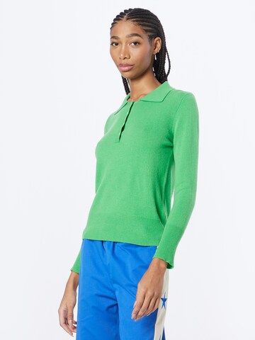 Pure Cashmere NYC Trui in Groen: voorkant