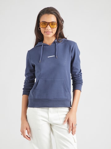 Bluză de molton de la Superdry pe albastru: față