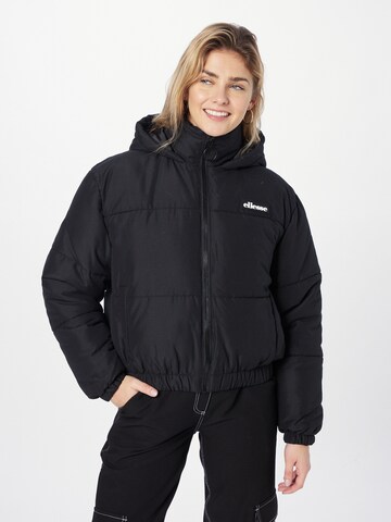 ELLESSE Winterjas 'Pancho' in Zwart: voorkant