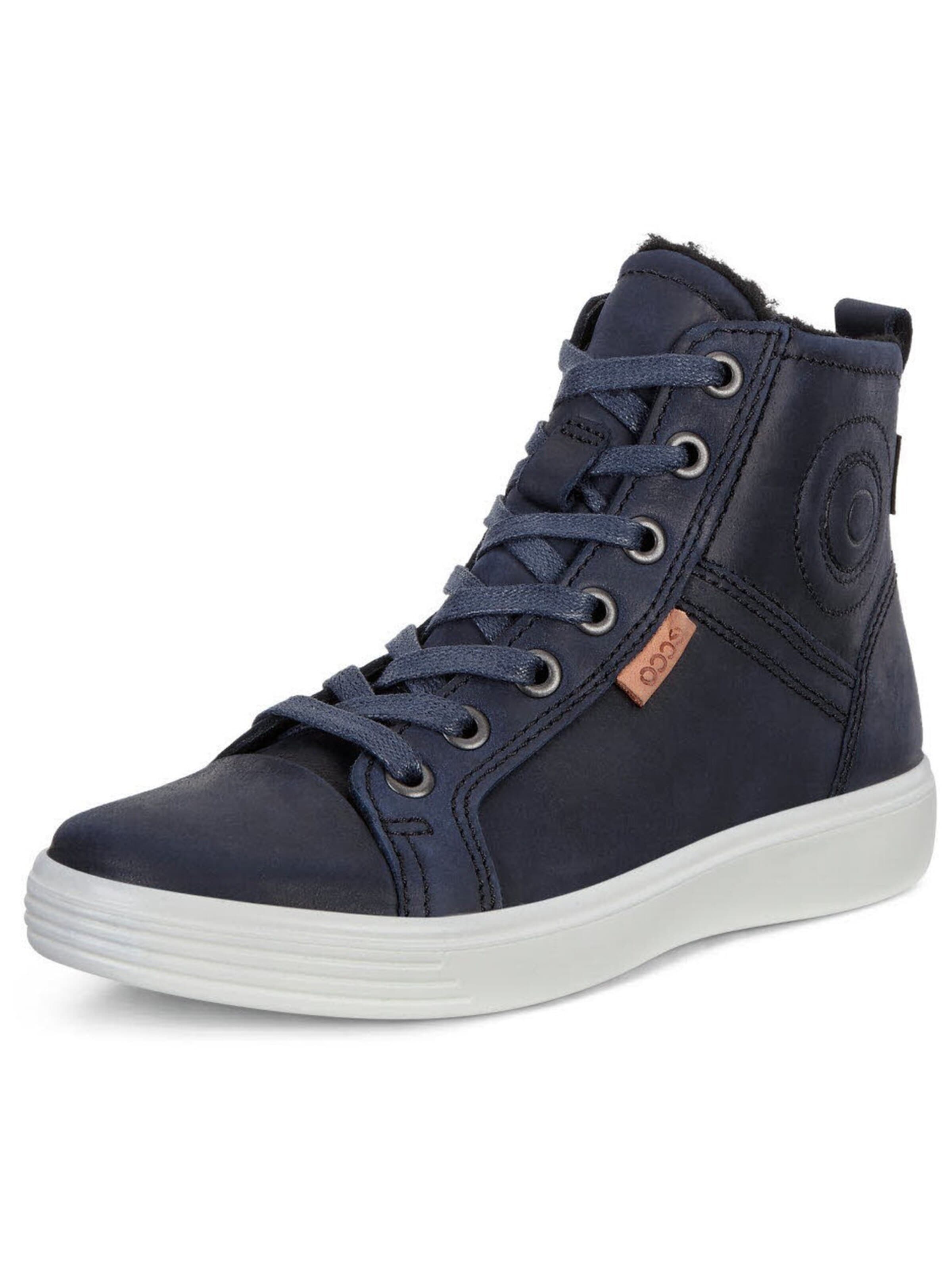 ECCO Boots 'Stiefel Jungen 780073/02303 Glattleder in blau' in Blue: front