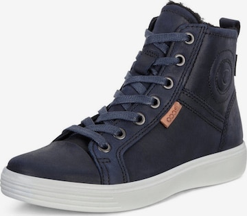 Stivale 'Stiefel Jungen 780073/02303 Glattleder in blau' di ECCO in blu: frontale