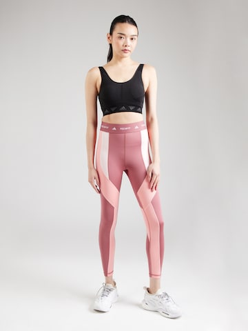 ADIDAS PERFORMANCE Skinny Sporthose in Pink