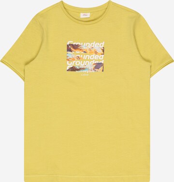 T-Shirt s.Oliver en jaune : devant