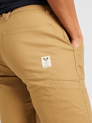 Fat Moose Normální Chino kalhoty 'Nero Utility' – hnědá