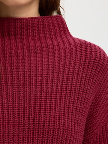 SELECTED Pulóver 'SLFSELMA SUS' - piros