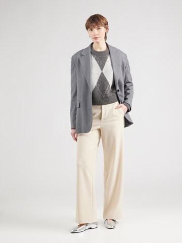 VILA Wide Leg Hose 'VIVARONE' in Beige
