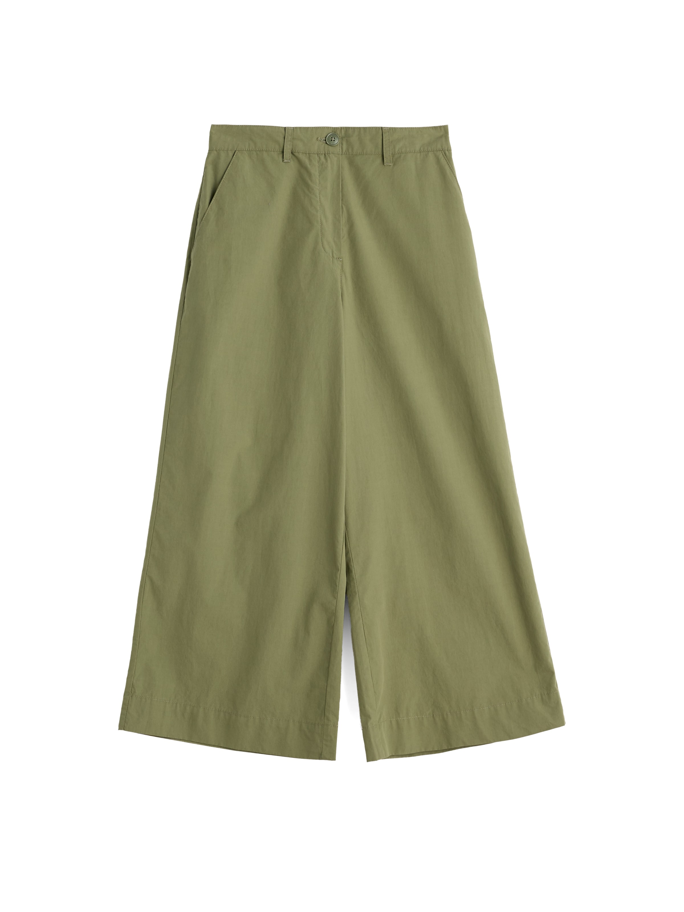Wide leg Pantaloni di Seasalt Cornwall in verde: frontale