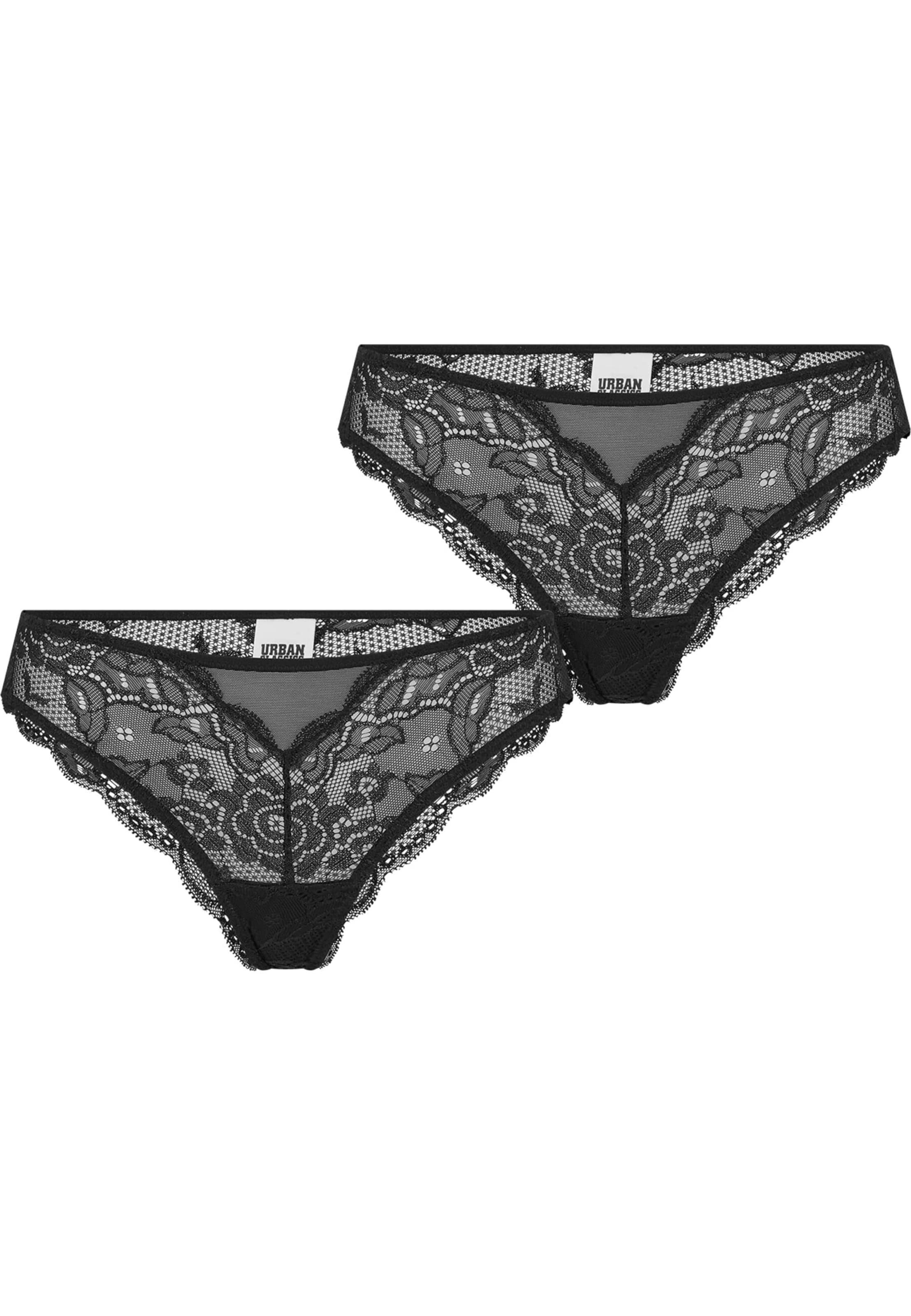 Slip Urban Classics en noir : devant