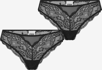 Urban Classics Slip in Schwarz: Vorderseite