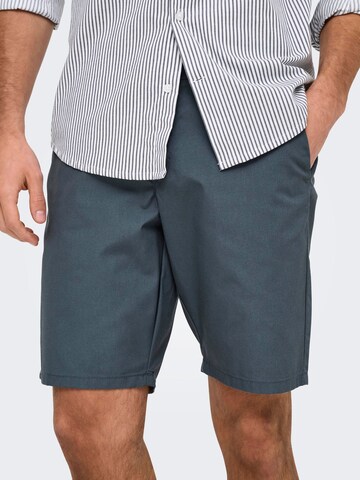 Coupe slim Pantalon chino 'ONSKal' Only & Sons en gris