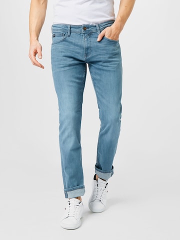 Coupe slim Jean 'Piers' TOM TAILOR DENIM en bleu : devant