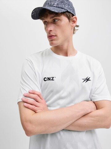 balta JACK & JONES Marškinėliai 'JCOCNZ PARIS'