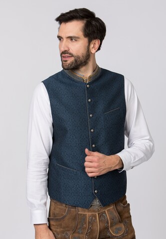 STOCKERPOINT Klederdracht gilet 'Marino' in Blauw: voorkant