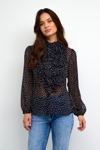 SAINT TROPEZ Bluse 'Lilja' i blå: forside