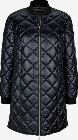 MIAMODA Between-Season Jacket in Black: front