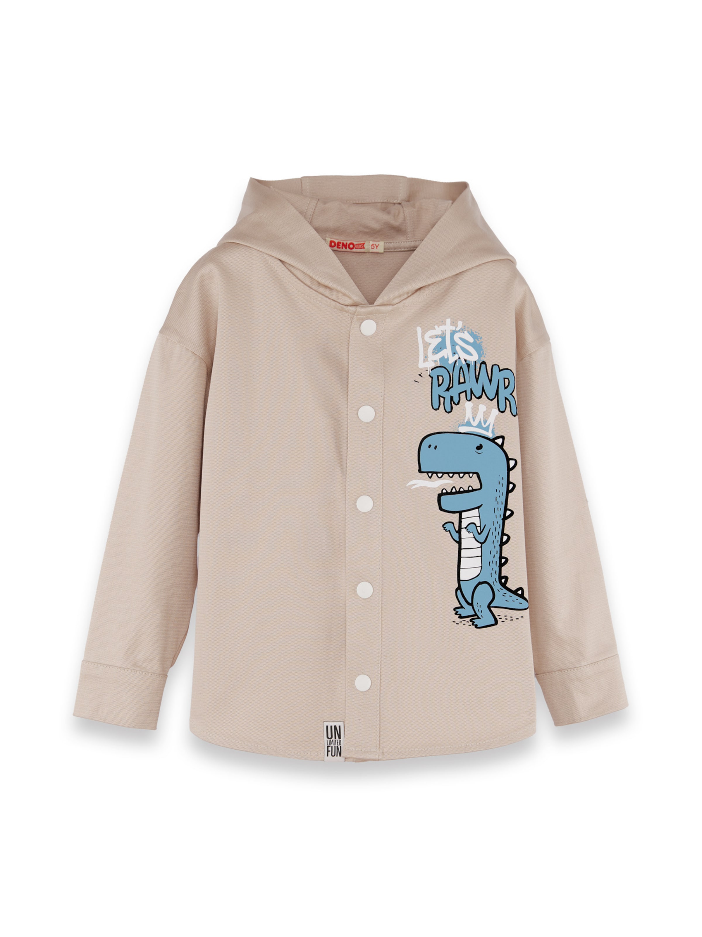 Giacca di mezza stagione 'CFF-25S1-089' di Denokids in beige: frontale