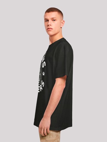 F4NT4STIC Shirt 'Stranger Things Hawkins Grey Tiger Netflix TV Series' in Black
