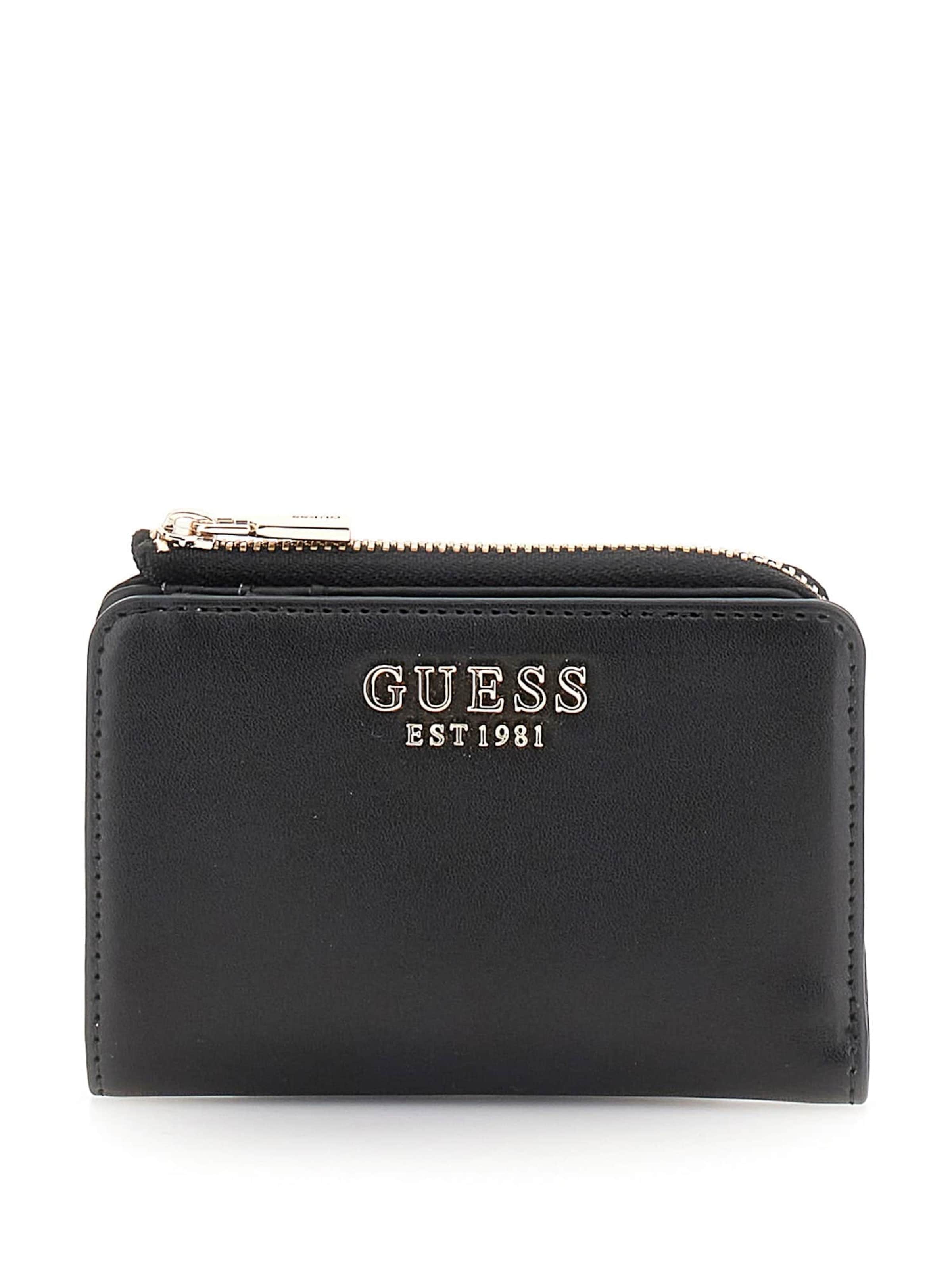 GUESS Портмоне 'Laurel' в черно: отпред