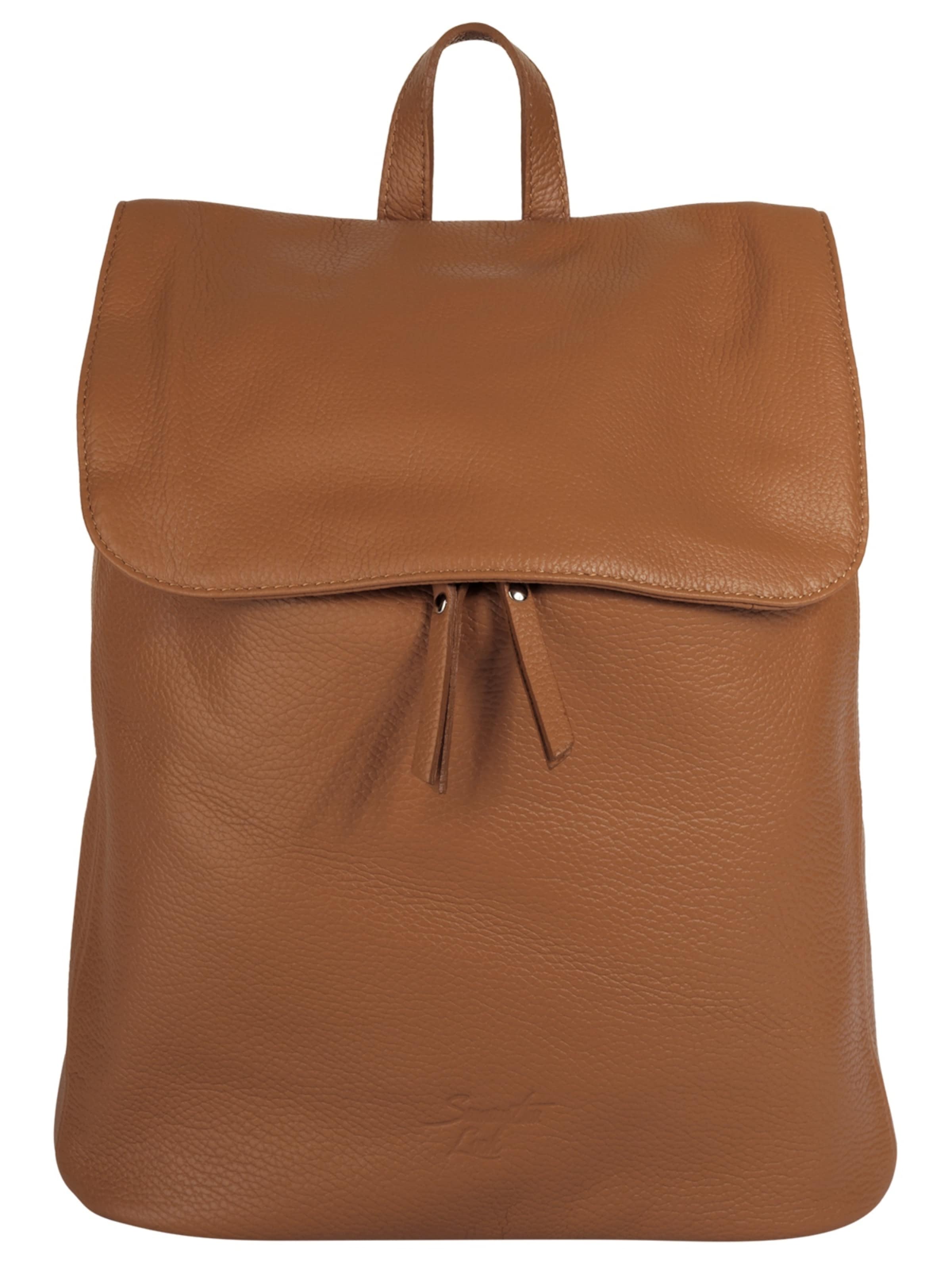 Samantha Look Backpack in Brown: front