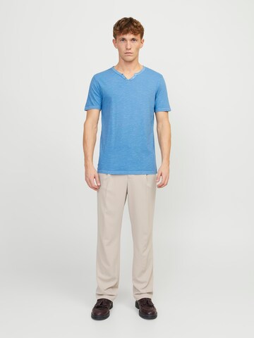JACK & JONES Regular fit Póló 'JJESPLIT' - kék