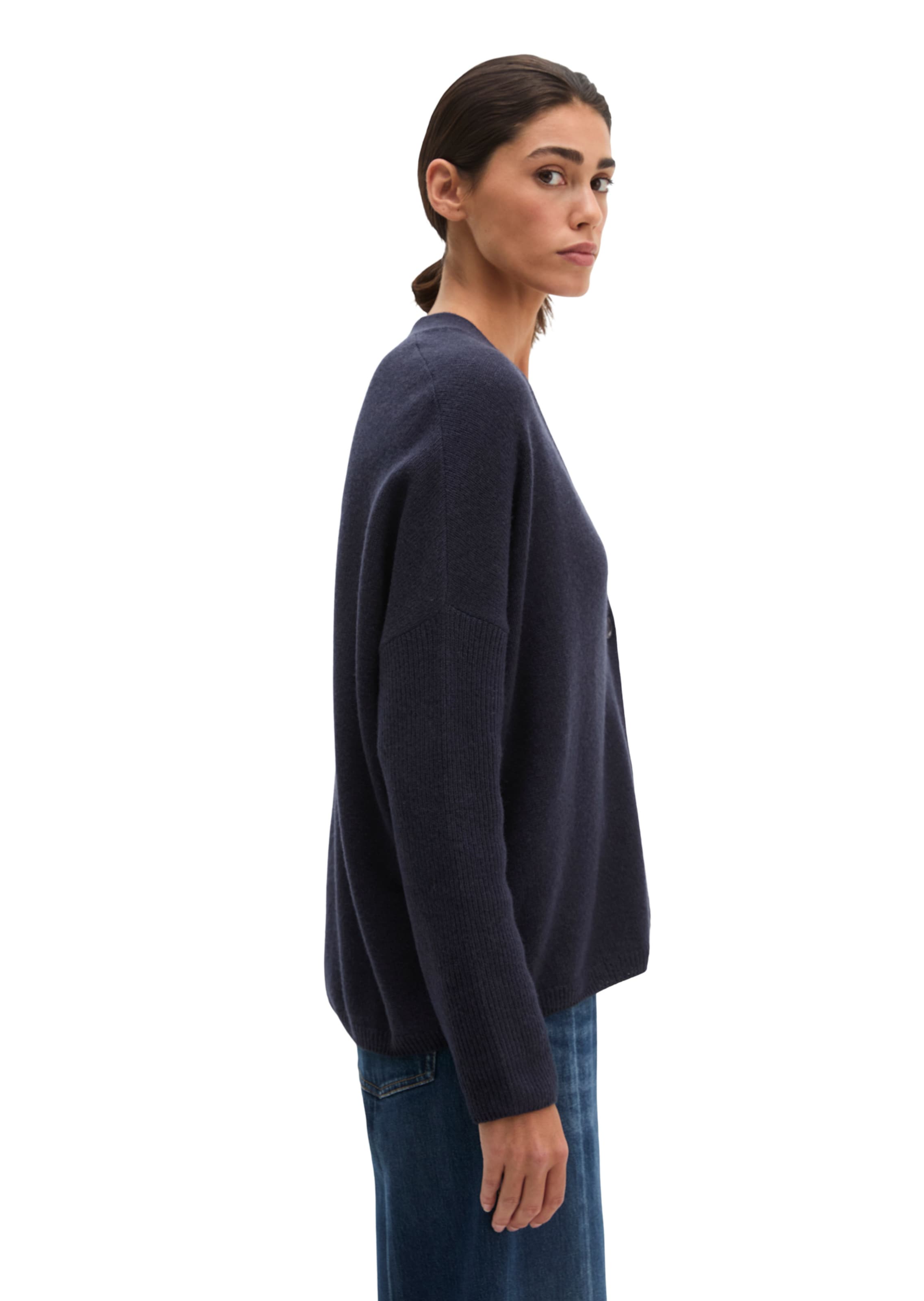 Marc O'Polo Gebreid vest in Blauw