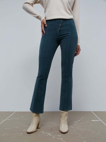 Scalpers Bootcut Kalhoty – modrá